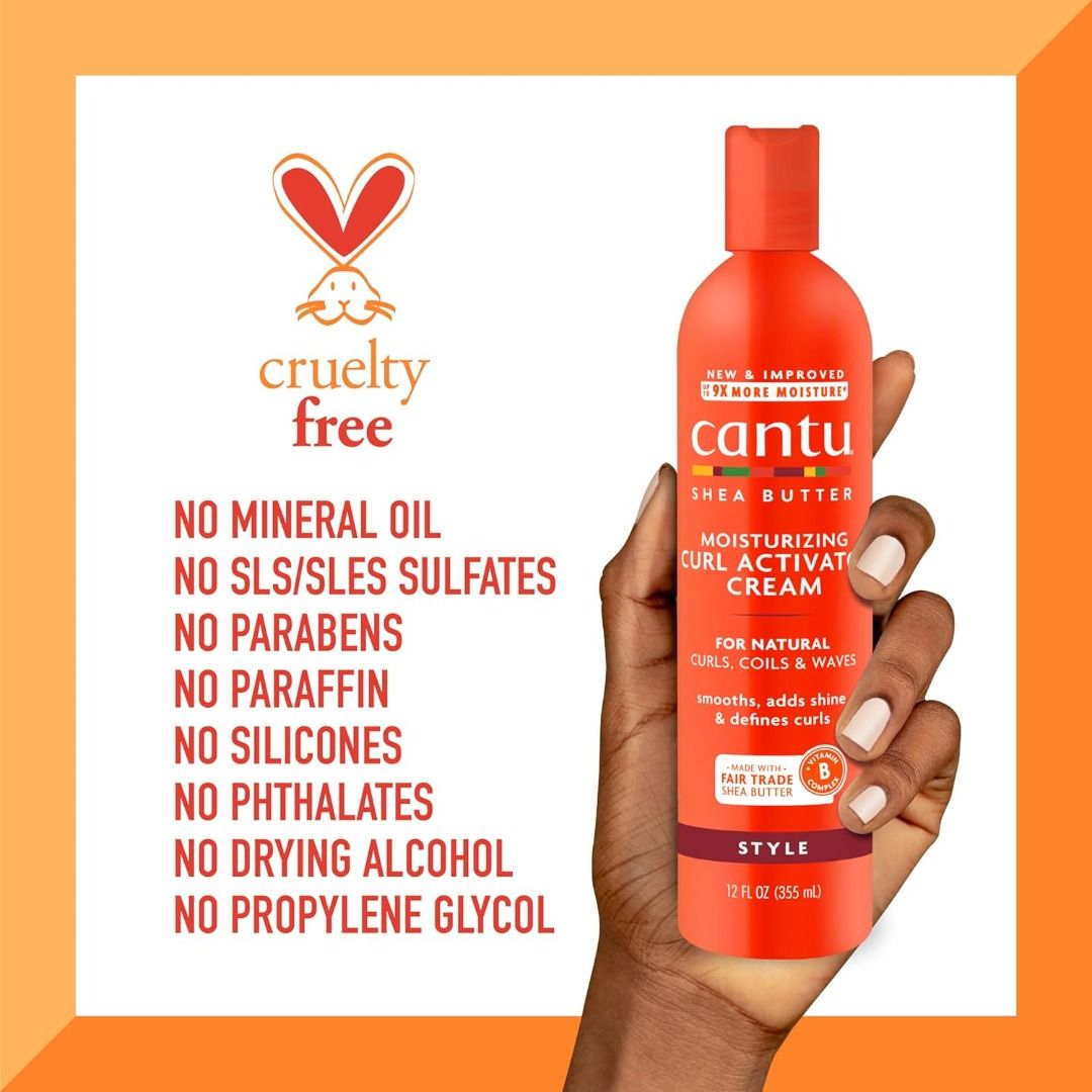 Cantu Shea Butter for Natural Hair Moisturizing Curl Activator Cream 355ml (Category: Hair Removal) located in San Juan City. Submitted by princessshyph (Listing ID 258107508, Image 3). Description: Smoothes and upgrades regular twist example uncovering sans frizz volume. Made with unadulterated shea margarine and planned without brutal fixings, Cantu reestablishes your genuine, credible magnificence. Grasp your wavy, coily or wavy hair with Cant