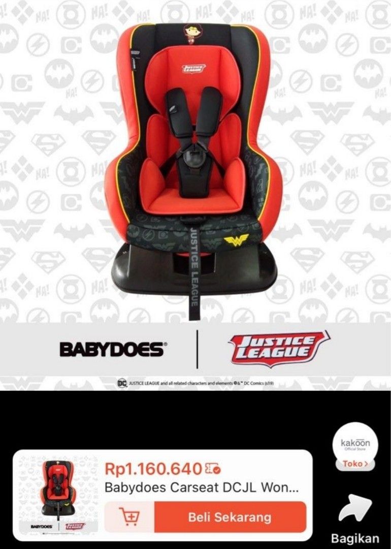 Car seat babydoes justice league 2025