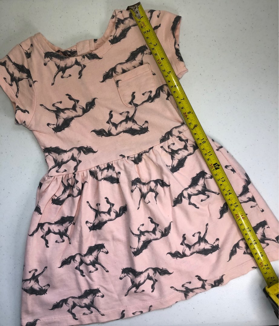 Carter s Horse Print Dress Babies Kids Babies Kids Fashion on Carousell