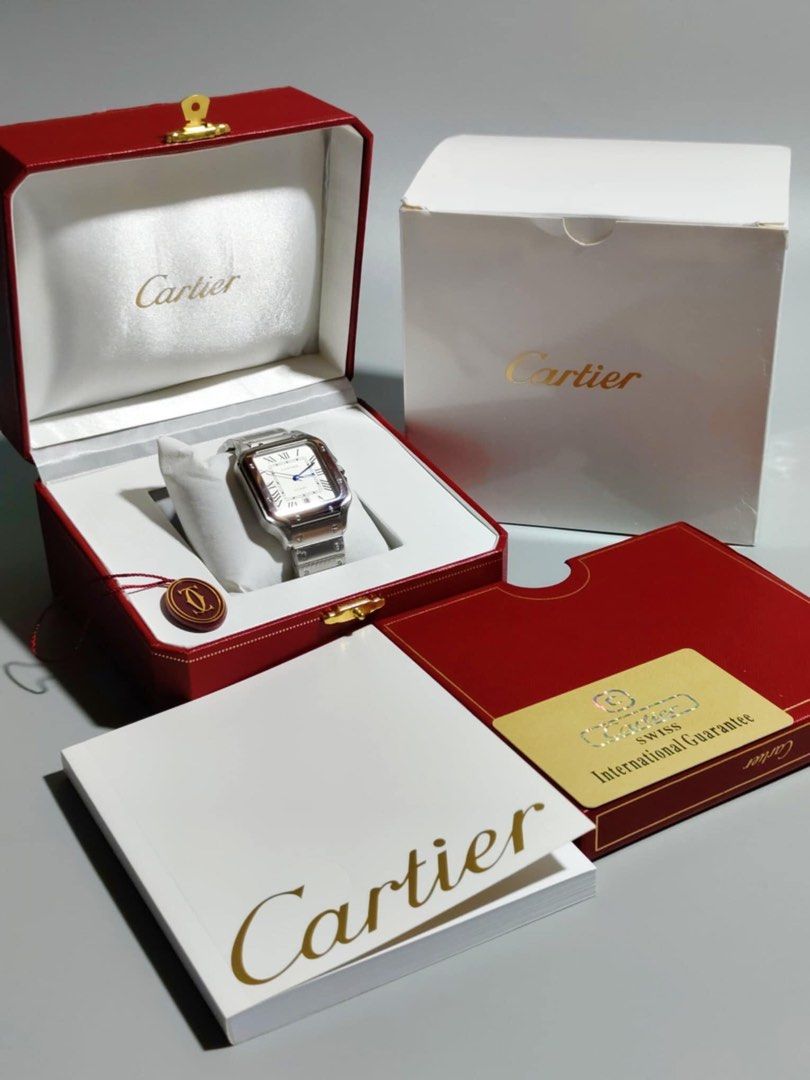 Cartier santos box deals