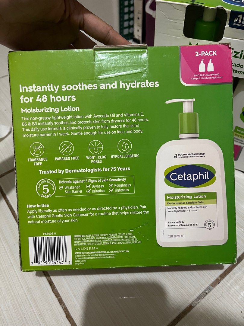 Cetaphil lotion 591 ml per bottle 100% ORIGINAL (Category: Baby Toiletries & Grooming) located in Quezon City. Submitted by Mhia17 (Listing ID 1333263768, Image 3). Description: Brand new from U.S ..