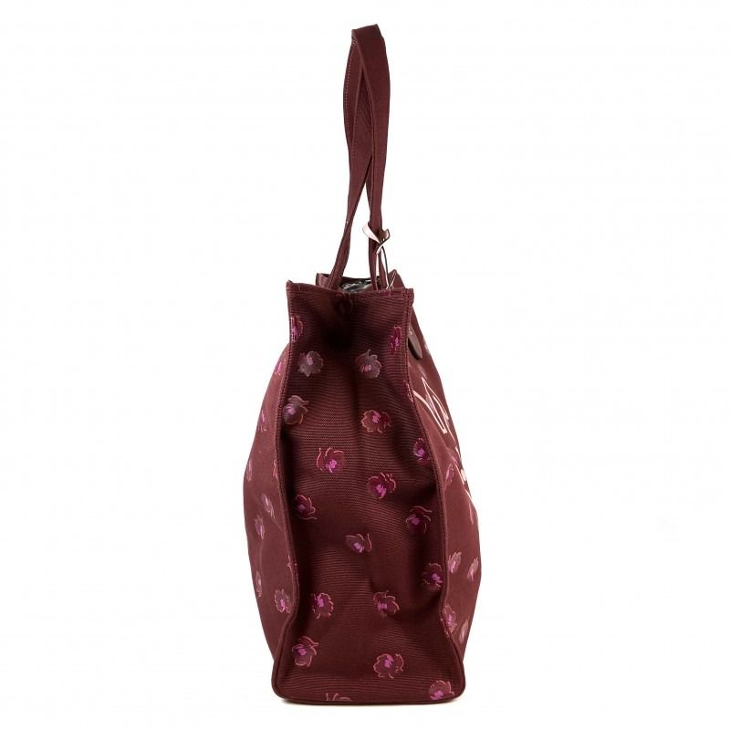 Coach Rabbit Floral Burgundy Canvas Tote Bag, Luxury, Bags & Wallets on ...