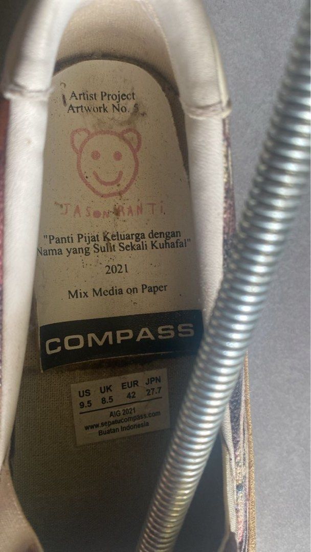 Compass X Jason Ranti ( Slip on ) Artwork No 5, Men's Fashion, Footwear ...