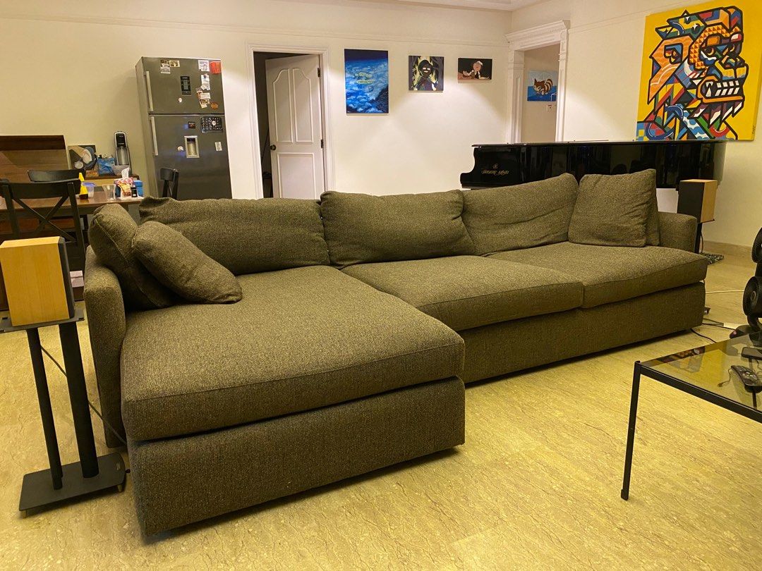 Crate Barrel Lounge sofa extra deep Furniture Home Living Furniture Sofas on Carousell