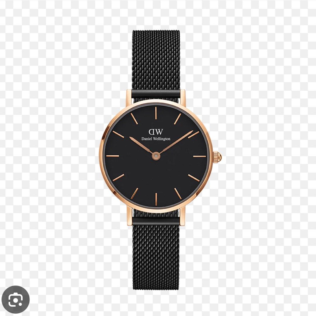 Daniel Wellington 腕時計 PETITE ASHFIELD 28 DW00100245 Petite Ashfield - Black women's watch with rose gold | DW