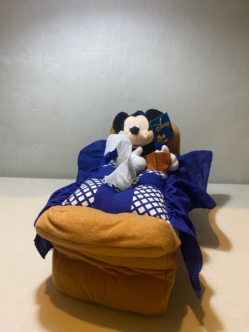 Disney Mickey Mouse in Bed Tissue Box Holder (Category: Designer & Blind Box Toys) located in Iloilo. Submitted by everythingarcade (Listing ID 1333218250, Image 2). Description: Measurements are indicated in the photos 1 pc only + sf Location: Iloilo City J&T or LBC 3-5 days average arrival time !! Not deleted nor marked reserved/sold = AVAILABLE.
