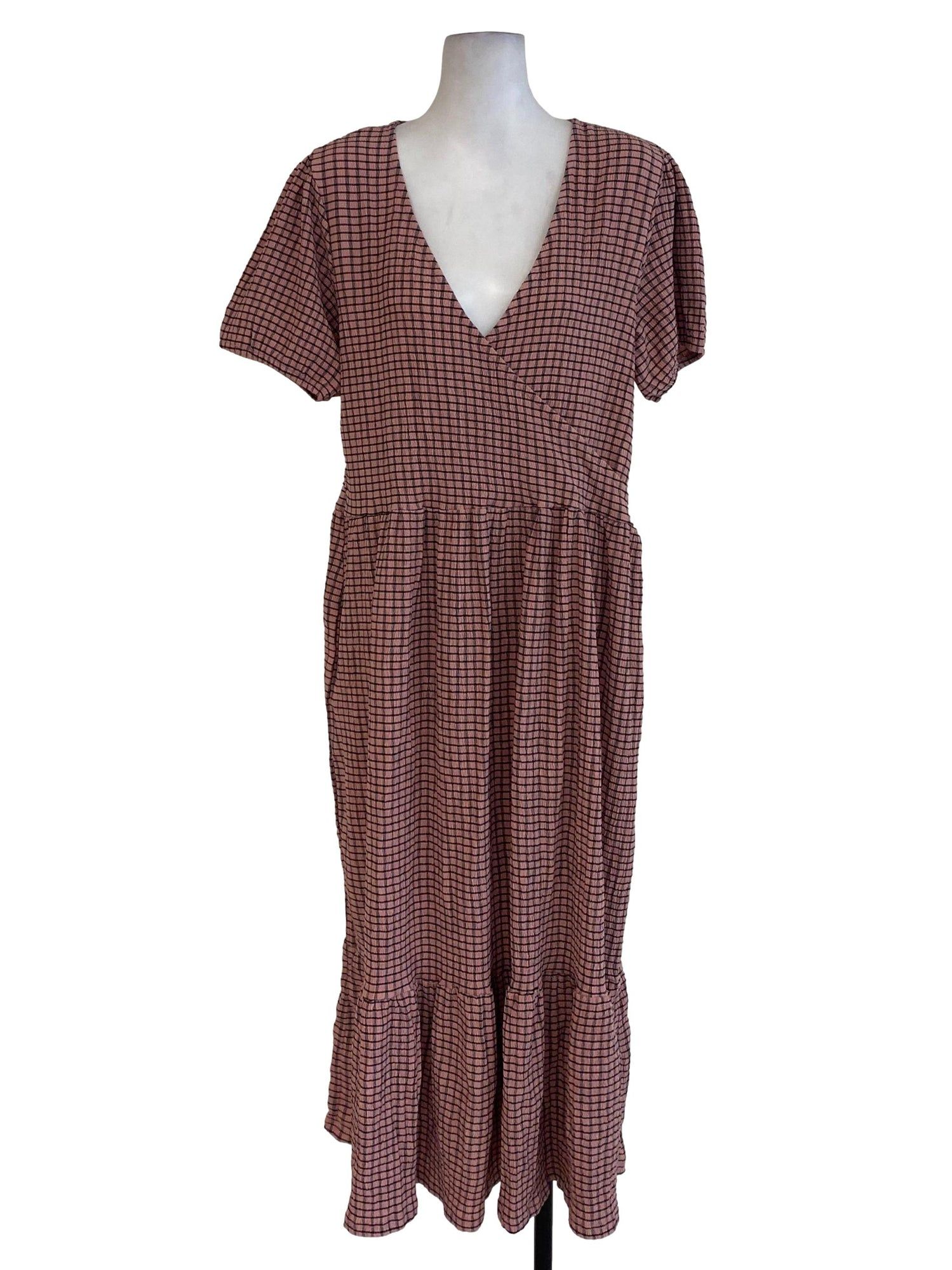 Dorothy Perkins Pink Plaid Blouson Dress Women s Fashion Dresses Sets Dresses on Carousell