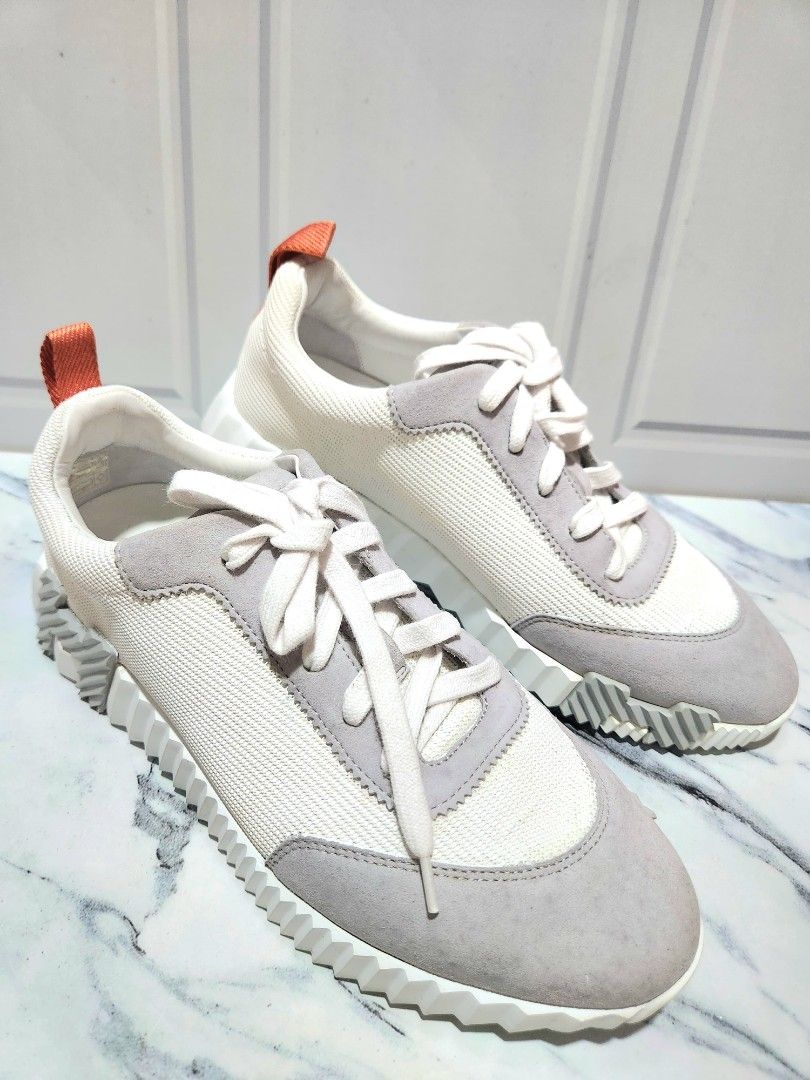 Fast Sale Reprice Again, Like New, Hermes Bouncing Sneakers, size  insole cm, Comes with xtra strap grey, dustbag and box, •Nett,