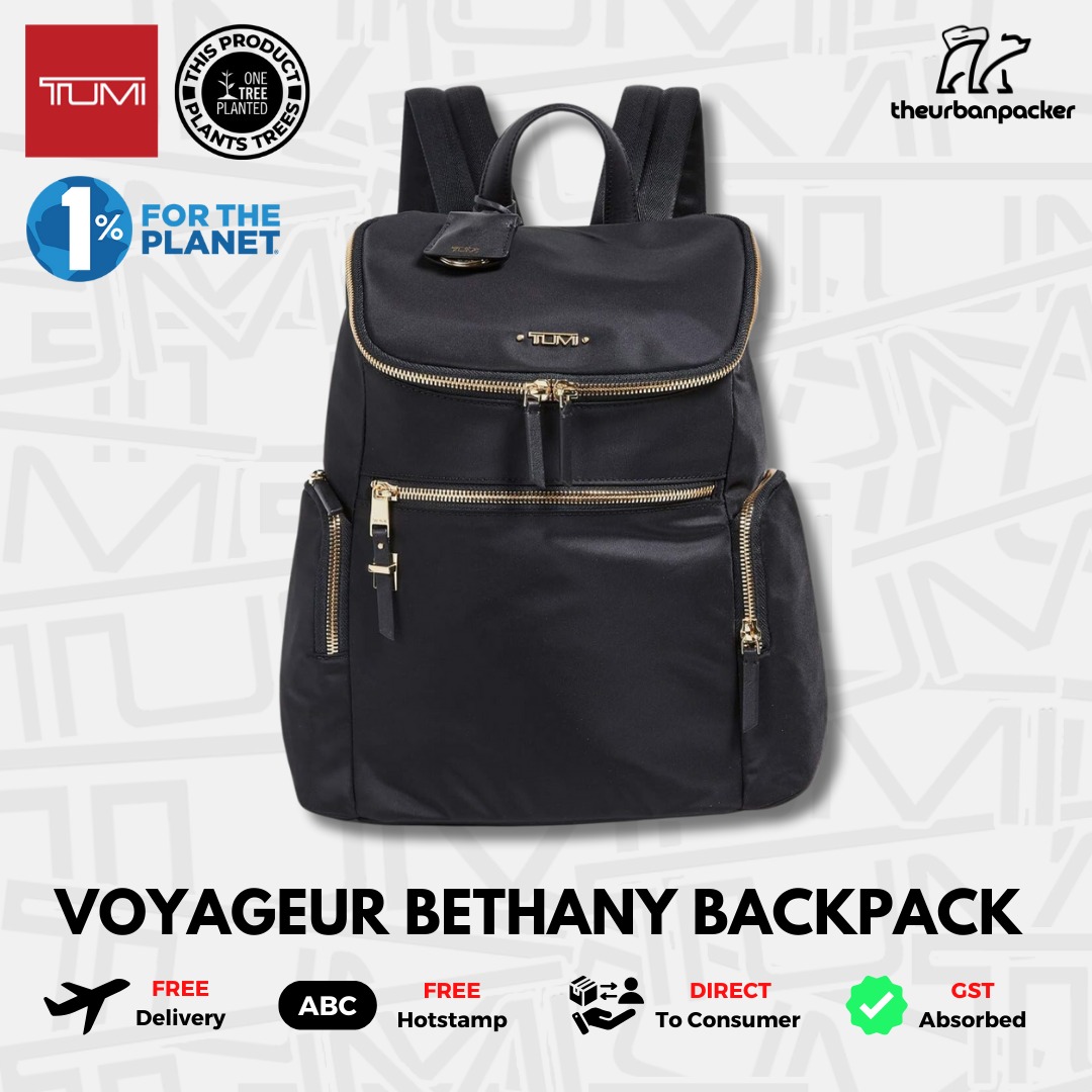 FLASH SALE TUMI Voyageur Bethany Backpack Black Gold