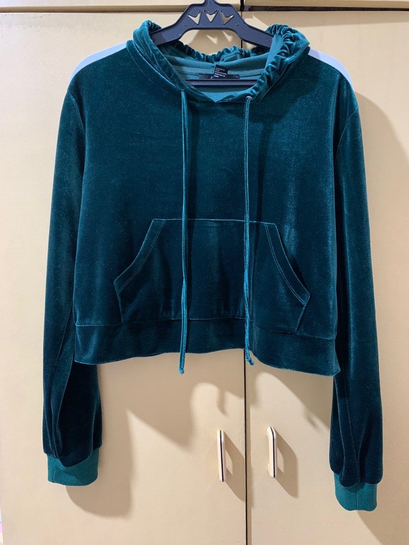 Green velvet jacket forever 21 store