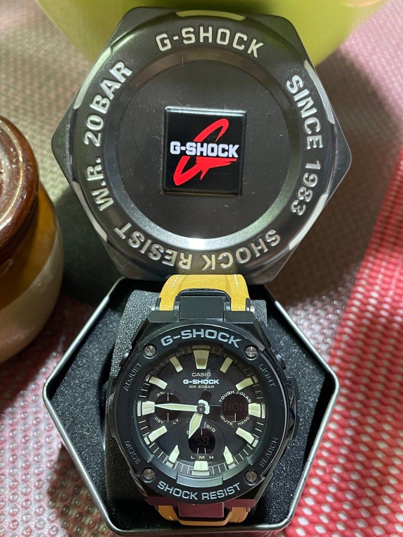 AUTHENTIC G SHOCK TOUGH SOLAR GST S120L 1ADR G STEEL LAYER MES S WATCH Men s Fashion Watches Accessories Watches on Carousell