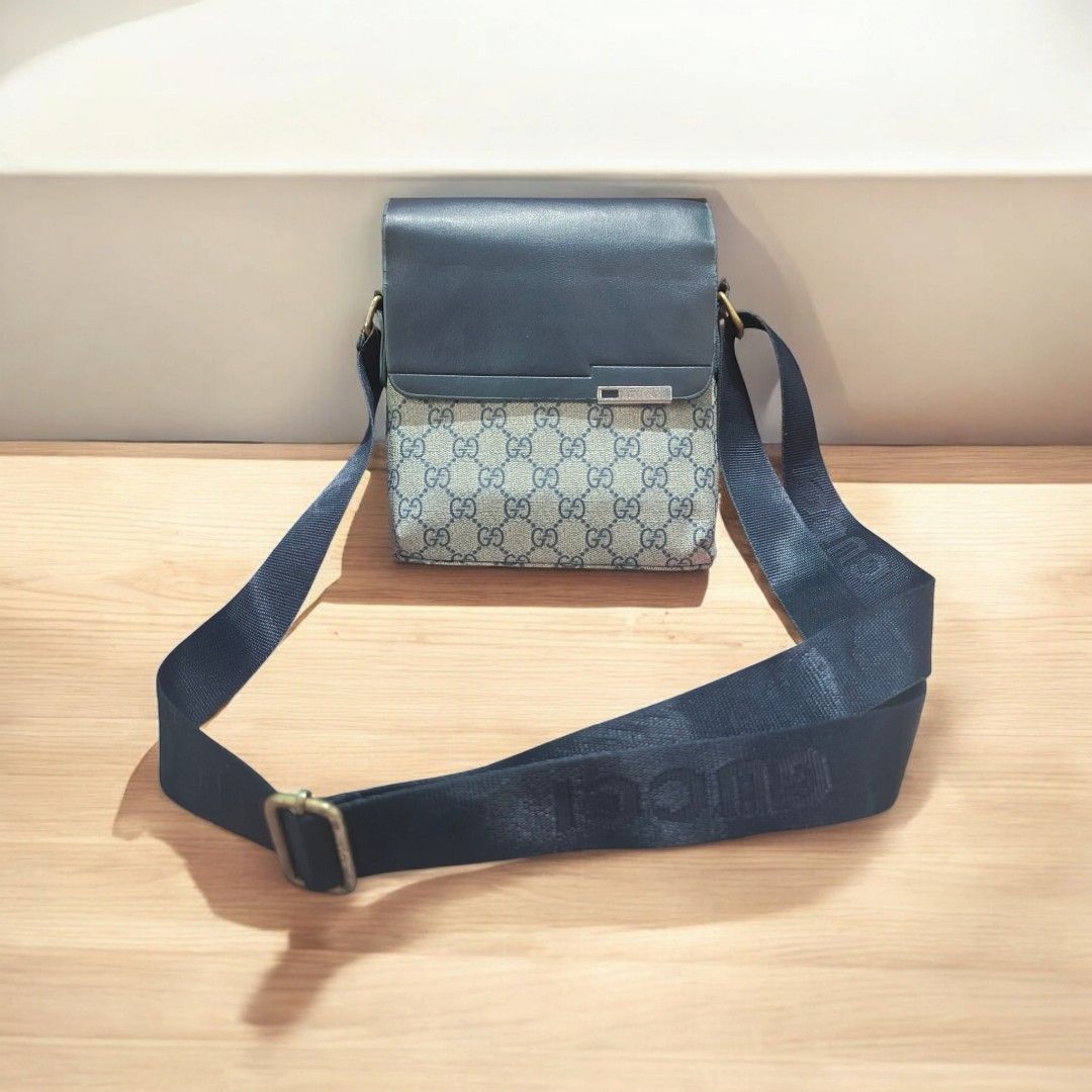 Gucci Sling Bag Blue Luxury Bags Wallets on Carousell