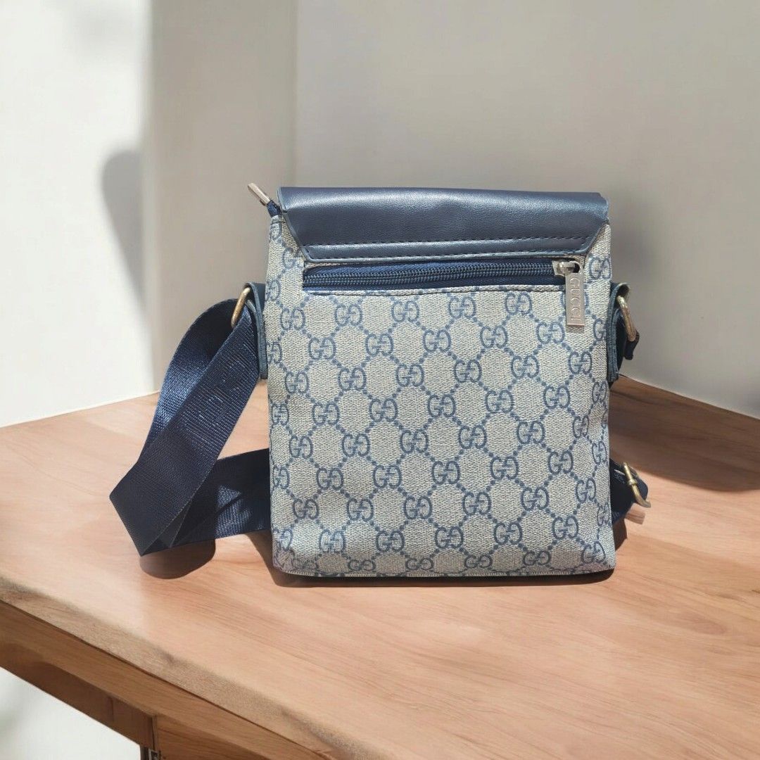 Gucci Sling Bag Blue Luxury Bags Wallets on Carousell