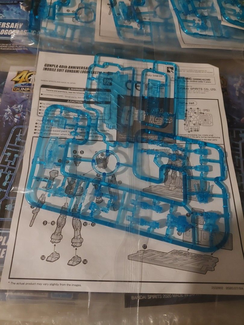 GUNPLA 40TH ANNIVERSARY [MOBILE SUIT RX-78 GUNDAM]LOGO PLASTIC MODEL (Category: Gundam Model Kits) located in Singapore. Submitted by 8888clickthenbuy8888 (Listing ID 1333316249, Image 3). Description: BRANDNEW✅️🔥 GUNPLA 40TH ANNIVERSARY [MOBILE SUIT RX-78 GUNDAM] LOGO PLASTIC MODEL SELLING IN A GOOD PRICE😊 12 SETS🔥 - $6 EACH (TAKE ALL I'LL GIVE FOR $60).