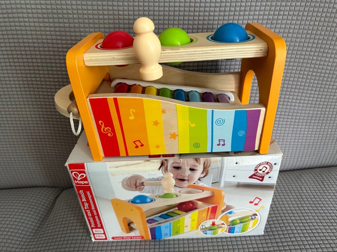 Hape Pound and Tap Bench Hobbies Toys Toys Games on Carousell