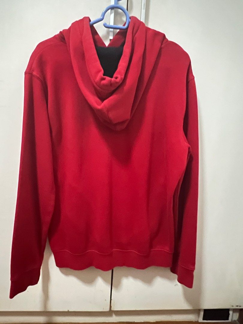 H M Red Hoodie CS Men s Fashion Tops Sets Hoodies on Carousell