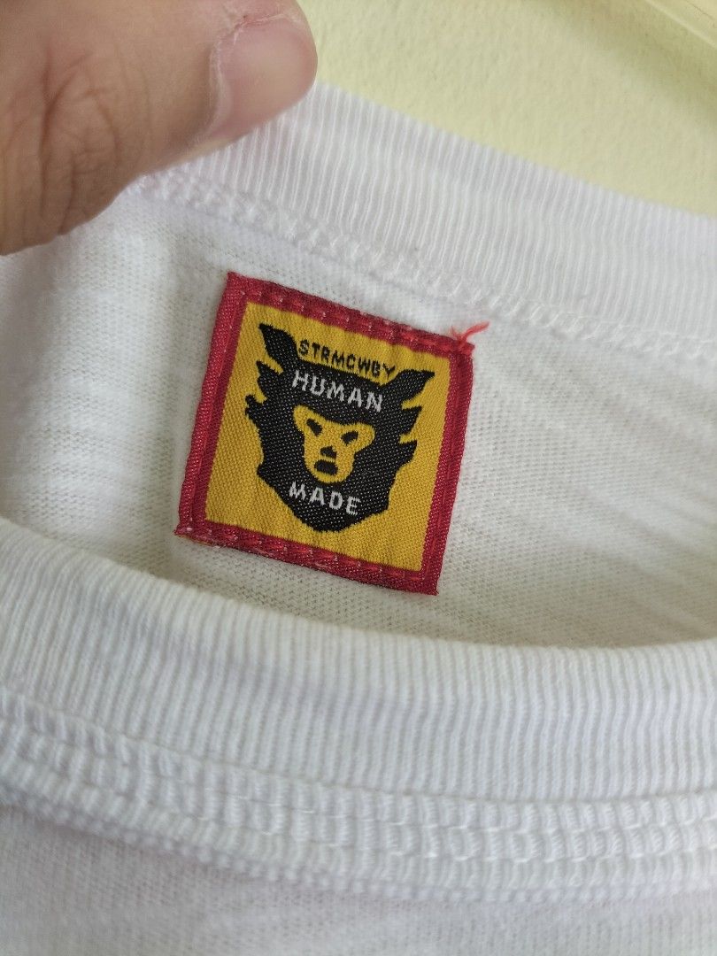 Human Made Dry Alls (Category: Tshirts & Polo Shirts ) located in Legazpi City. Submitted by kel.fitfinder (Listing ID 1333151998, Image 3). Description: Human Made FIXED PRICE / NON-NEGOTIABLE ‼️ - Size M on tag - W20.5 L27.5 - excellent condition - color rate 8/10 - issue : single pinhole.