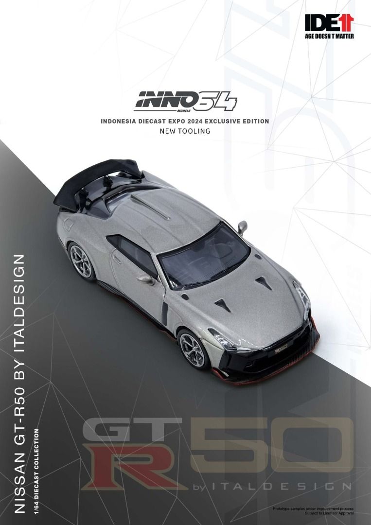 INNO64 Nissan GT-R50 By Italdesign Silver / Chase Indonesia
