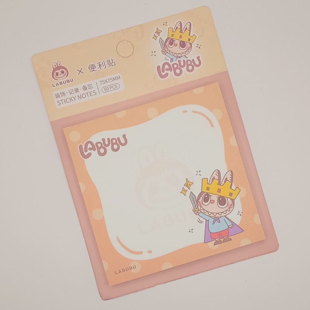 Labubu Sticky Notes Memopad, Hobbies & Toys, Stationary & Craft ...