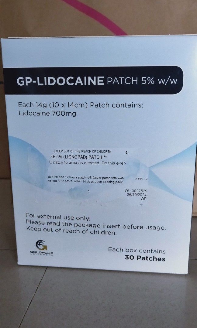 LIGNOPAD Patch / Plaster (Category: Medical Supplies & Tools) located in Singapore. Submitted by jimbeams (Listing ID 1333195840, Image 1). Description: Brand new packaging of LIGNOPAD 30pcs. Still I tag with sealed box. Purchased date 26th Oct 2024. Retail price with receipt $271++.