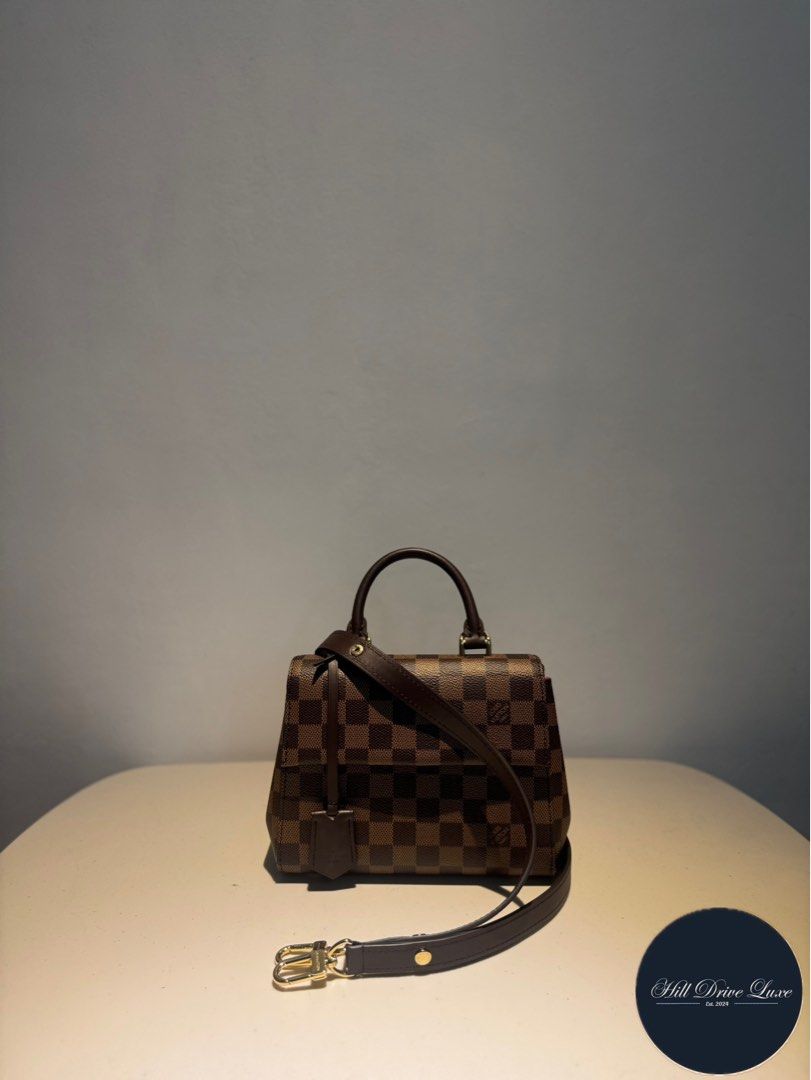 Louis Vuitton Cluny Mini (Category: Luxury Bags & Wallets) located in Cainta. Submitted by habiier (Listing ID 1333168397, Image 1). Description: Louis Vuitton Cluny Mini • Materials: Damier Ebene Canvas • Condition: Store-fresh • Inclusions: Complete papers, Box, Dust bag, Paper bag.