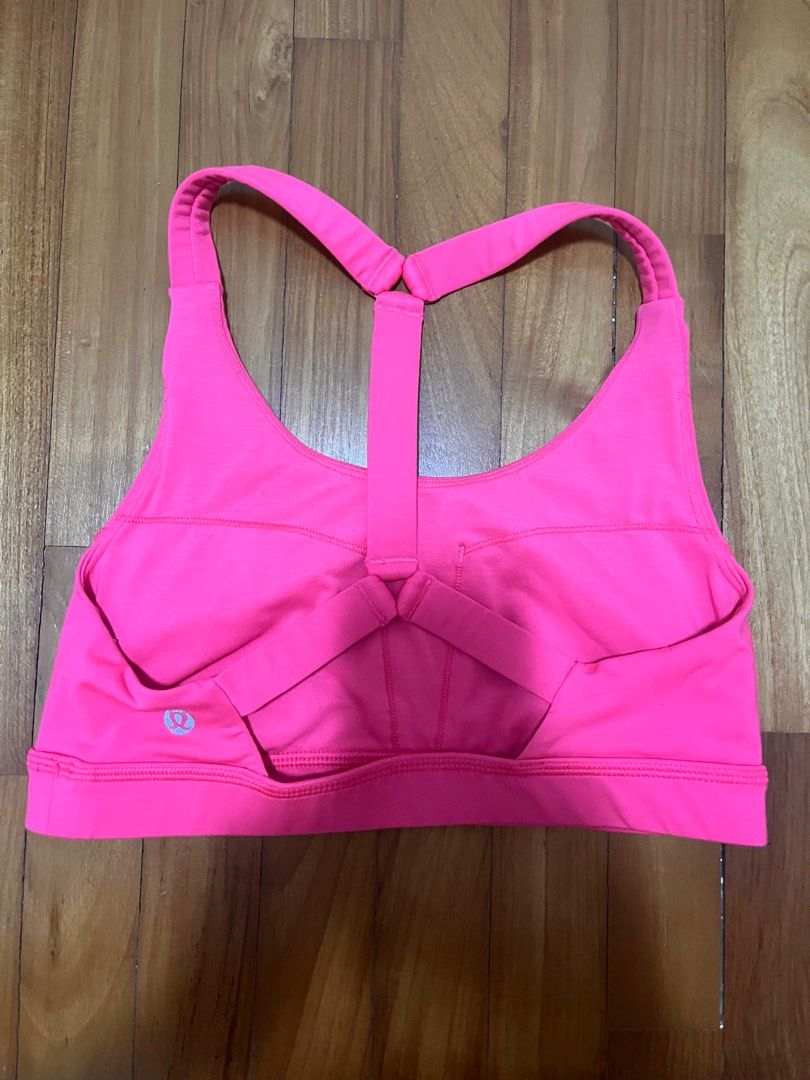 Lululemon pink sports bra deals