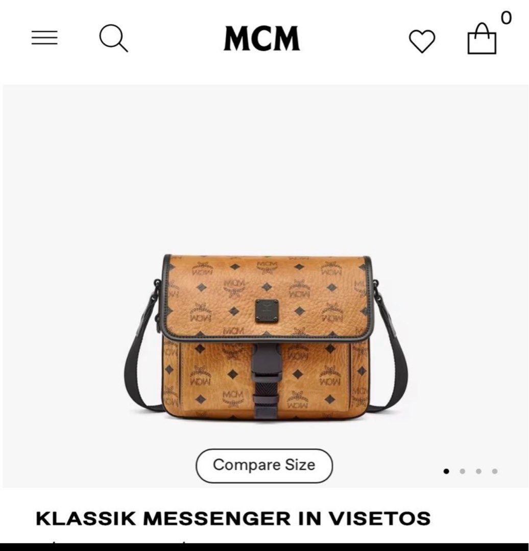 Mcm messenger bag mens hot sale