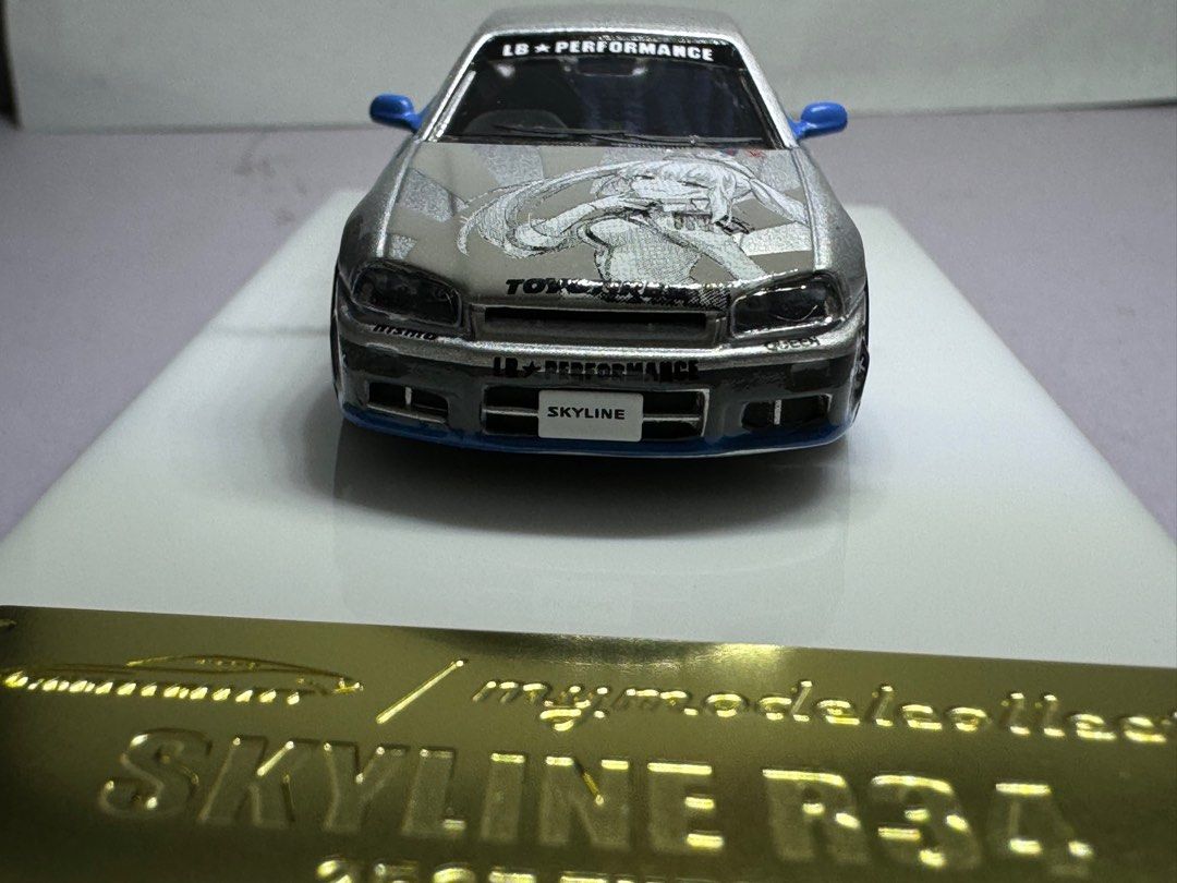 Mymodelcollect 1/64 GT-R R34 LB*Performance White Queen, Hobbies & Toys ...