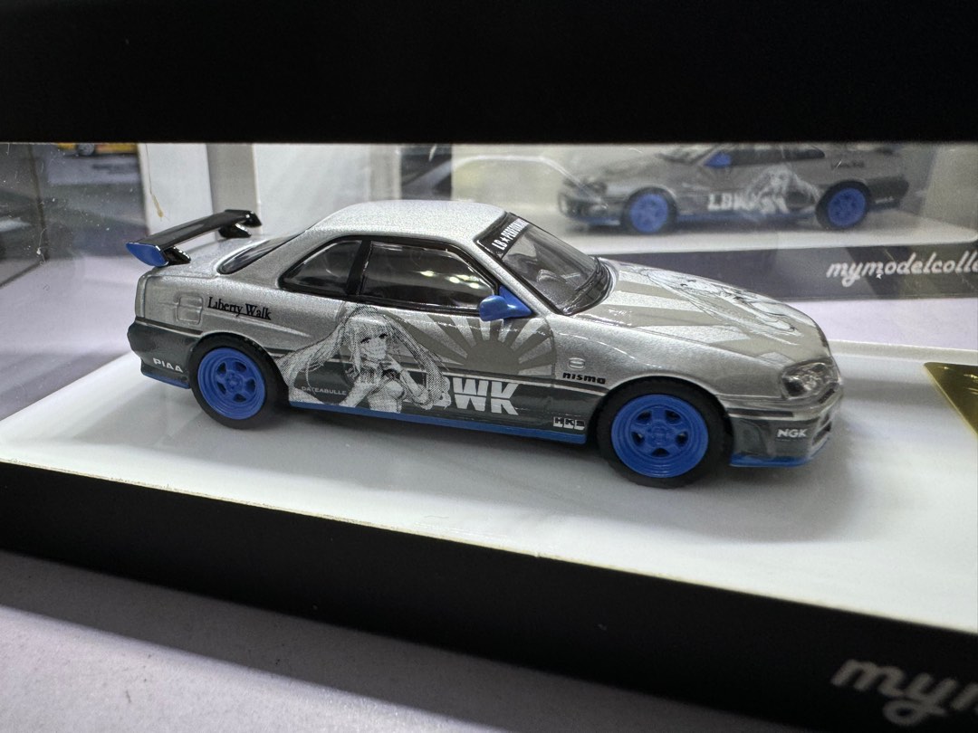 Mymodelcollect 1/64 GT-R R34 LB*Performance White Queen, Hobbies & Toys ...