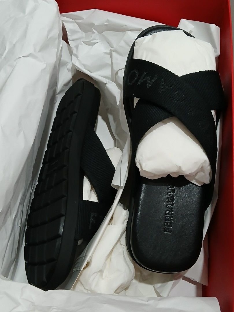 Authentic Ferragamo Sandals (Category: Flats & Sandals) located in Mandaluyong City. Submitted by arabeaaa (Listing ID 1333184779, Image 3). Description: - never used! Brand new! - selling it at retail price - RFS: gift (not my style) - ferragamo mens but can be used by women also.