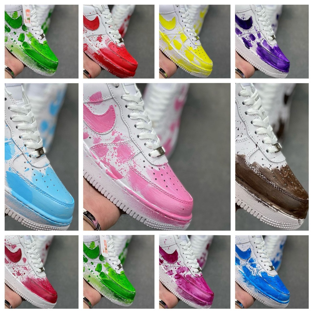 Nike Air Force Hydro Dipped Jordans Air Force X Spiderverse Low - Main Image