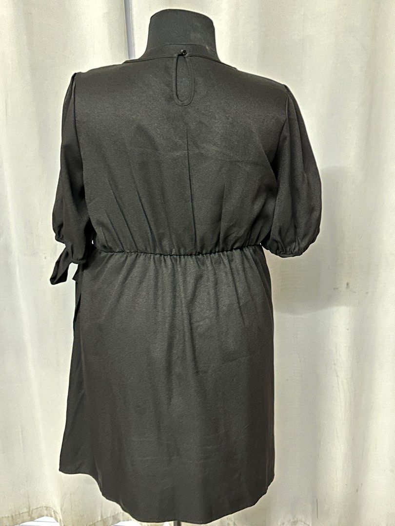 PLUS SIZE SHEIN BLACK DRESS (Category: Dresses) located in Dumaguete. Submitted by prelovedbysuzy (Listing ID 1333322552, Image 3). Description: SHEIN BLACK DRESS “wrap style” on the bottom part In good condition Size 3XL used twice only :).