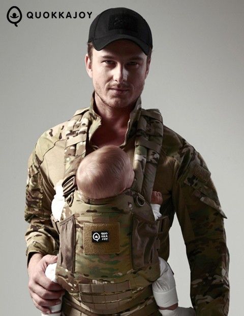 Multicam baby carrier top
