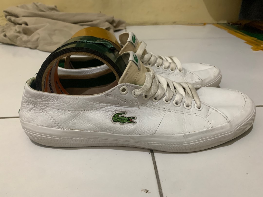 Sepatu Lacoste Marcel, Fesyen Pria, Sepatu Sneakers di Carousell