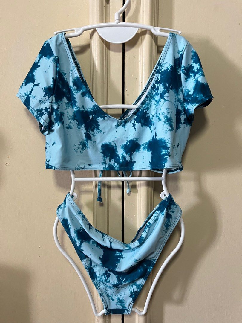 Shein Tie Dye Two Piece Swimwear (Category: Bikinis & Swimsuits) located in Makati City. Submitted by frelbv (Listing ID 1333217559, Image 2). Description: ❌ No when worn photo available. All items no longer fits me and mostly never really get to be used. ❌ No unrealistic price haggling. ✅️ Available for nego if buying 3 or more items from the listing 📦 Shipping thru JT Express. Grab/ Lalamove, if pick up.