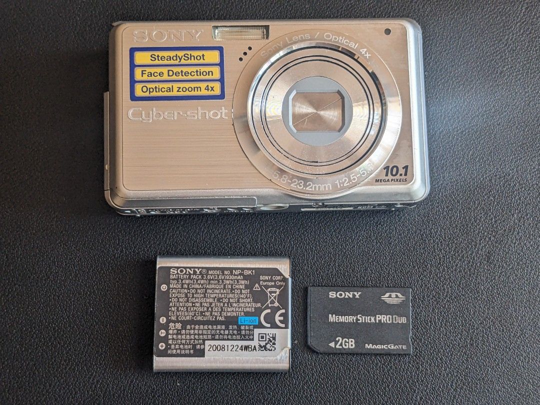 Sony Cyber-shot DSC-S950 10.1 MP Zoom 4x – Appareil Photo Numérique Noir – Sans Batterie Ni Chargeur