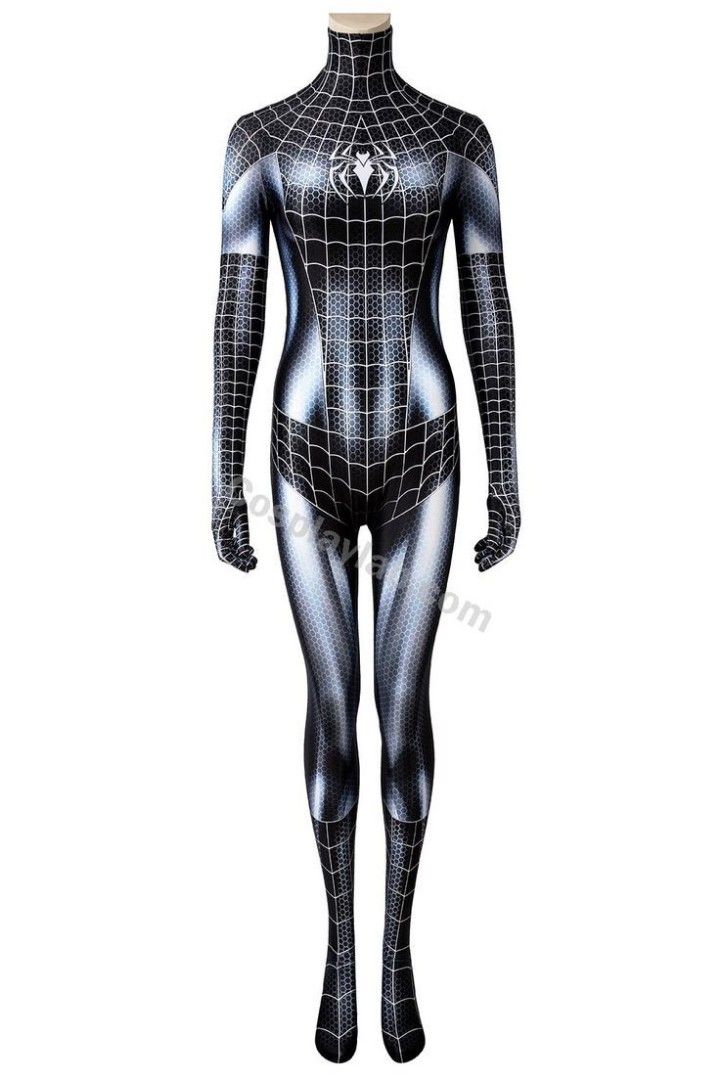 Spiderman costume (Category: Sets or Coordinates) located in Manila. Submitted by matchabearidxjxkdx (Listing ID 1333178893, Image 1). Description: Lf: Spidey black costume for women. Preferred size: M-L.