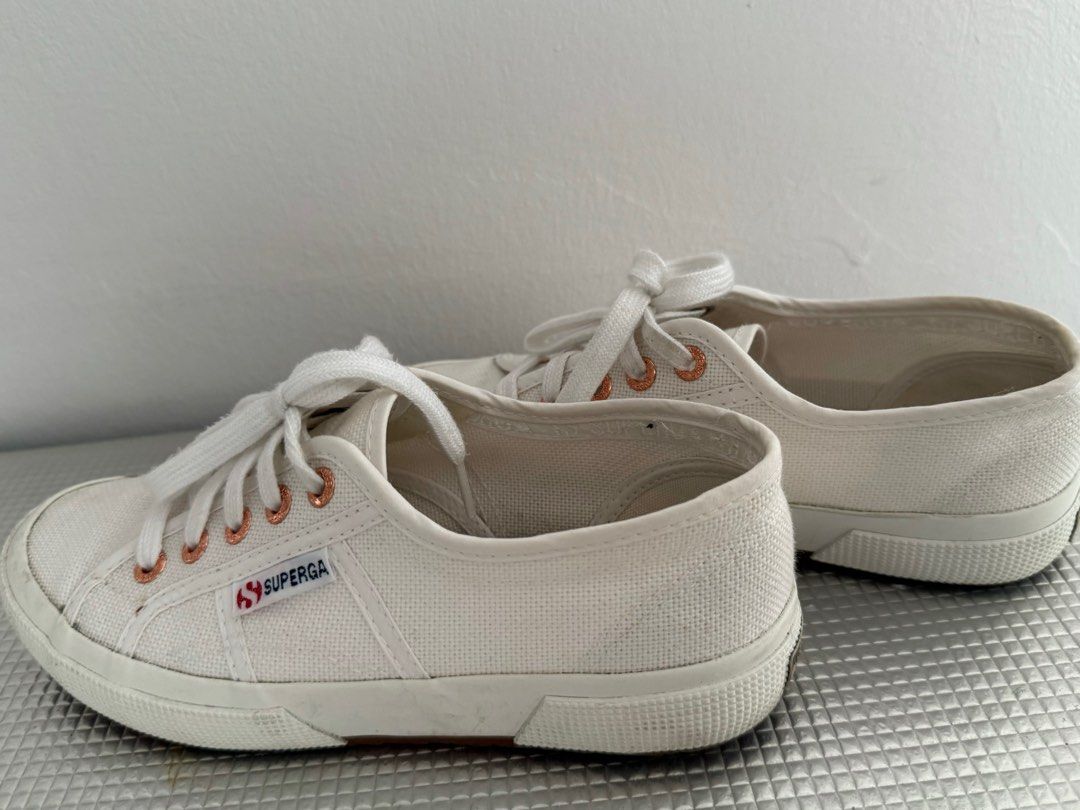 white rose gold superga