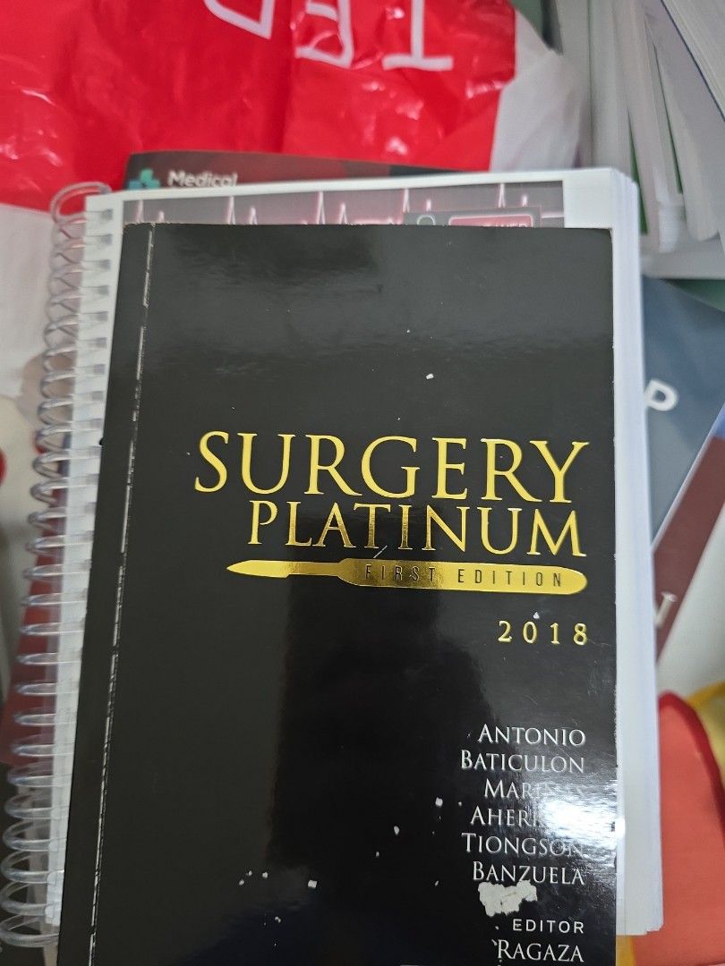 Surgery Platinum First Edition 2018 (Category: Textbooks) located in Quezon City. Submitted by ceejayem (Listing ID 1333156752, Image 1). Description: RFS: not used payment first before delivery via paymaya or gcash SF c/o buyer.