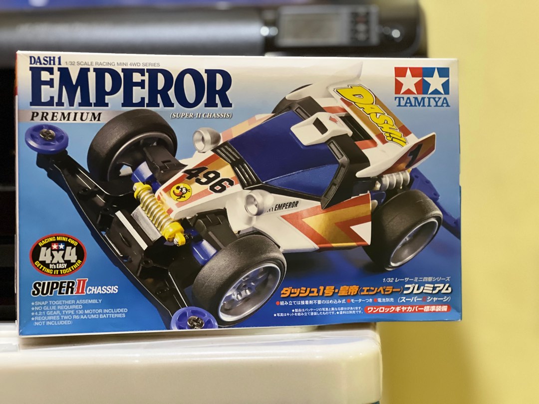 Tamiya 18069 Mini 4WD DASH-01 Emperor Premium - Châssis Super-II - Échelle 1/32
