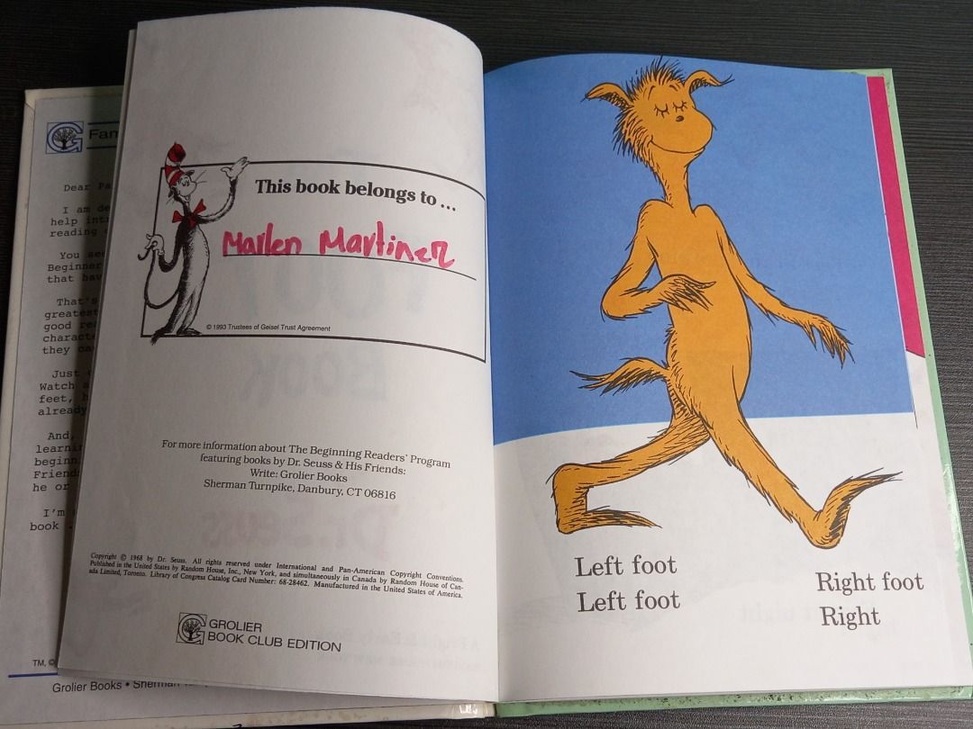 The Foot Book By Dr. Seuss (Bright And Early Books For Beginning ...