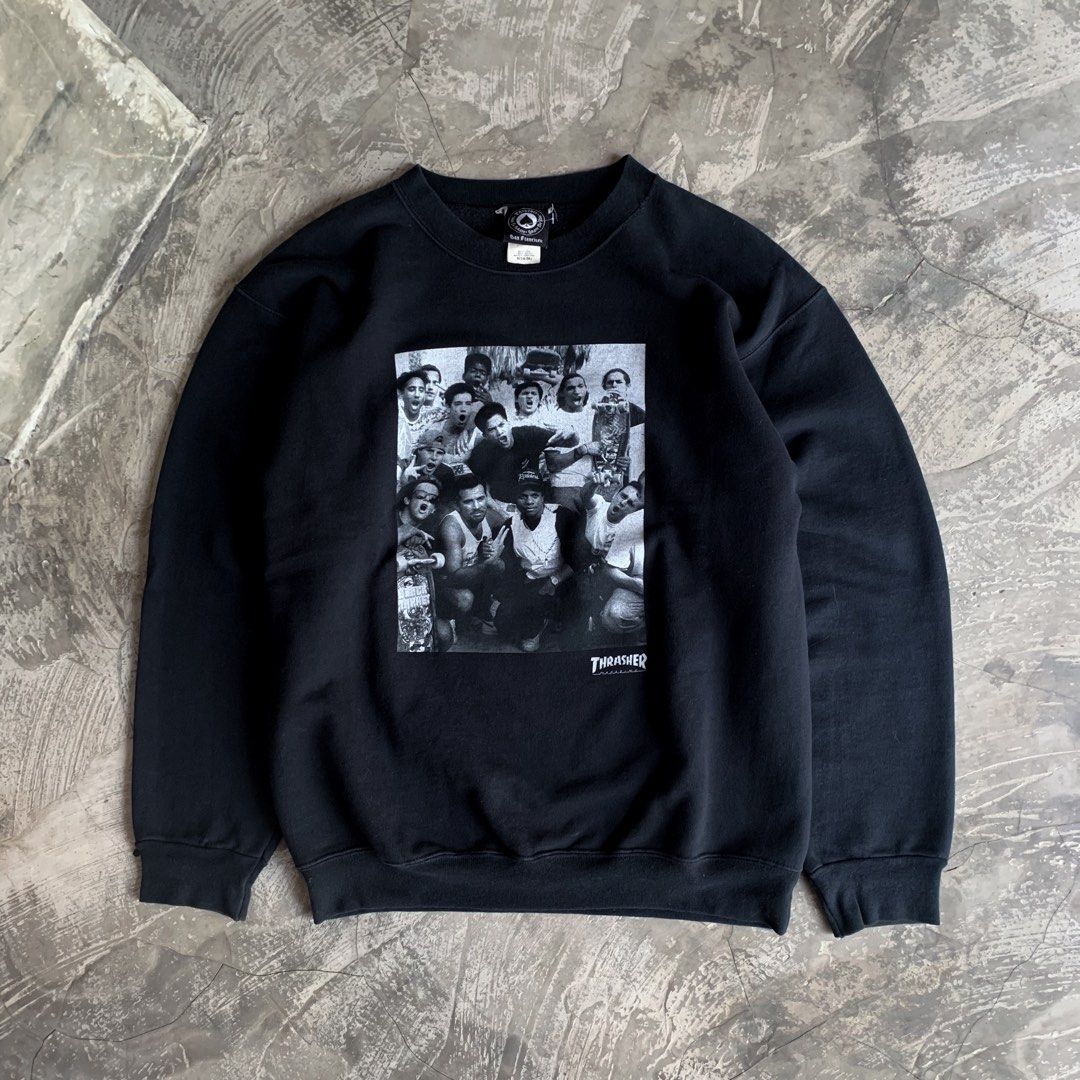 THRASHER Eazy E RARE, Fesyen Pria, Pakaian , Atasan di Carousell