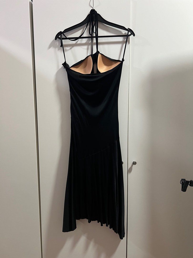 Versace long black dress cheap