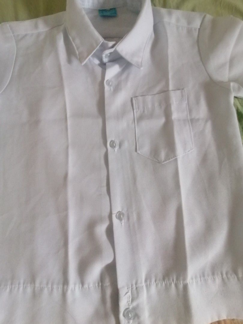 White polo jacket uniform kids Babies Kids Babies Kids Fashion on Carousell