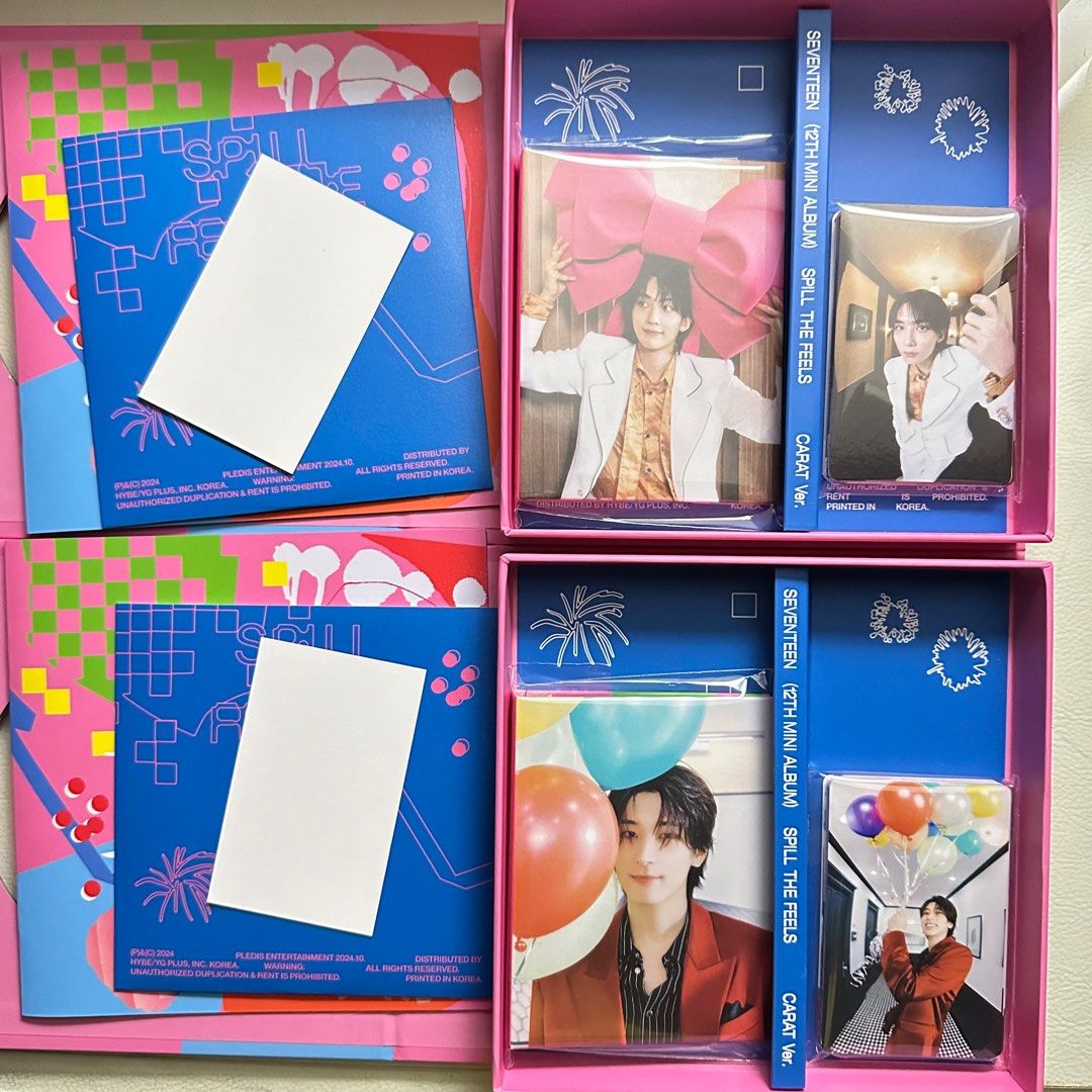 SEVENTEEN JUN Spill The Feels Carat Version Binder & PCs