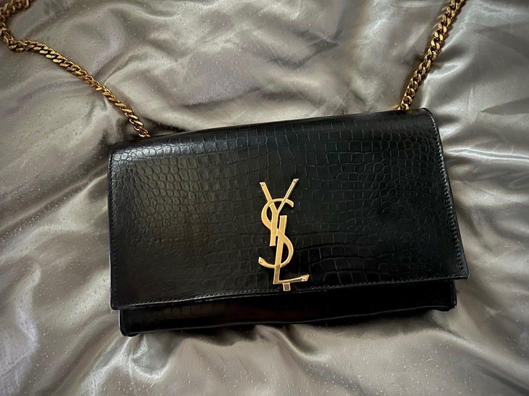 YSL Gold chain sling bag Luxury Bags Wallets on Carousell