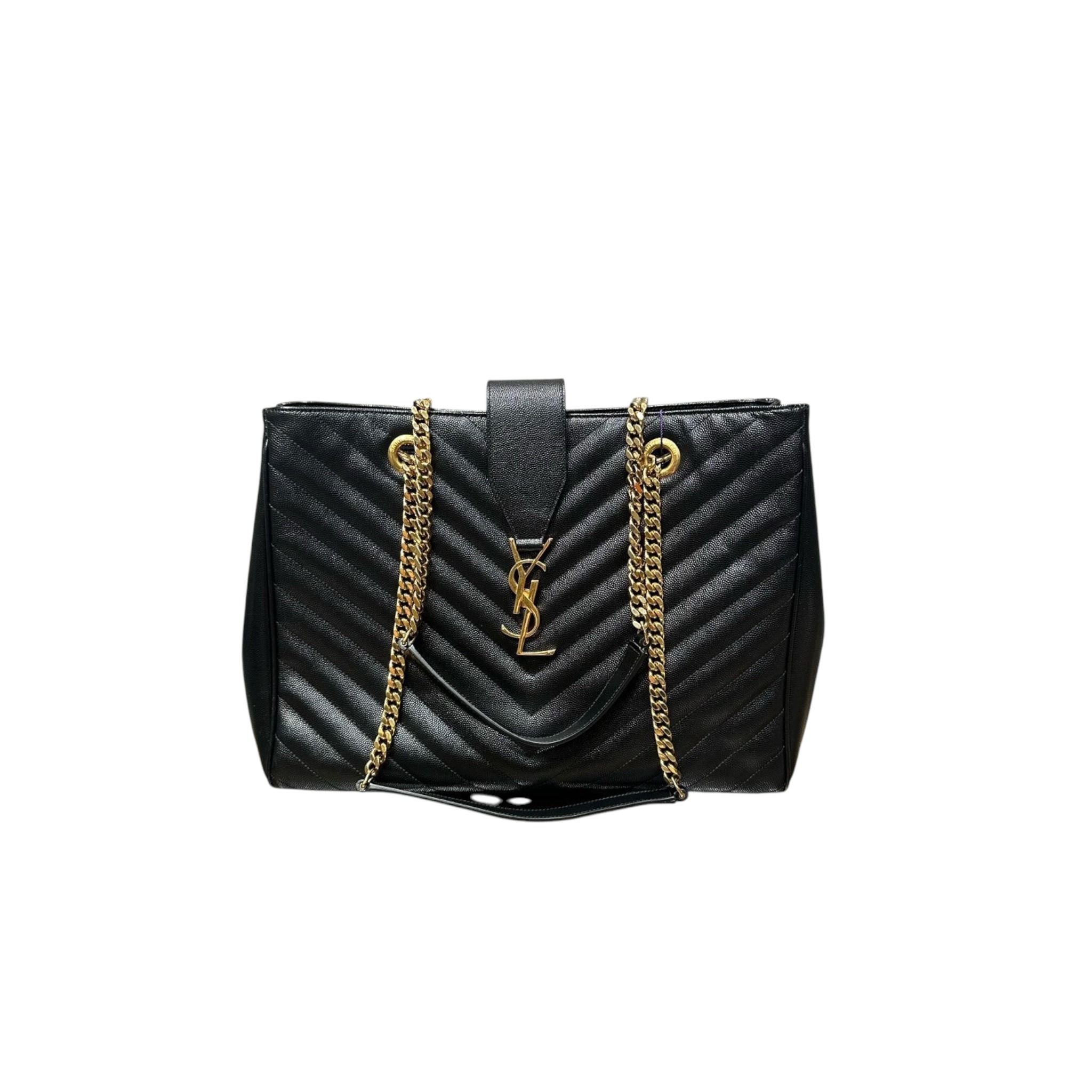 Ysl chevron tote online