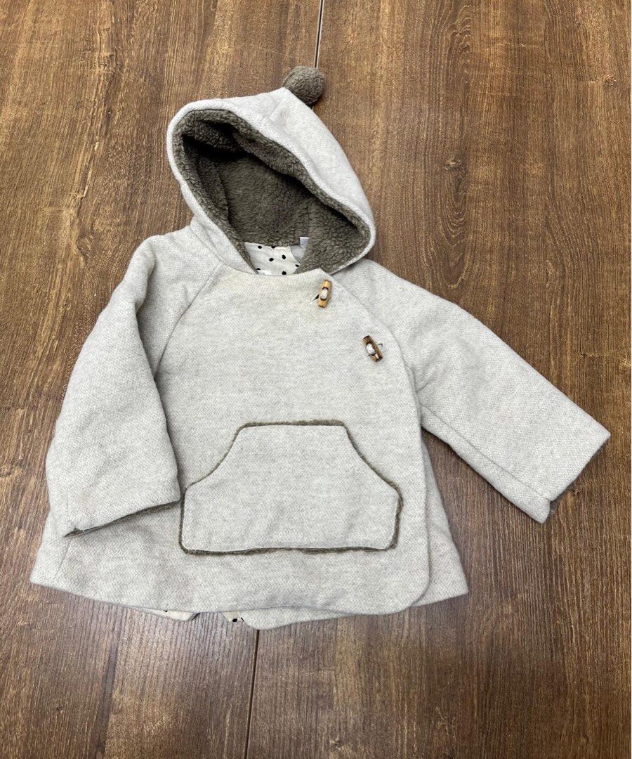 Zara Infant Baby Grey Pullover Hoodie For 15 18 Months Babies Kids Babies Kids Fashion on Carousell