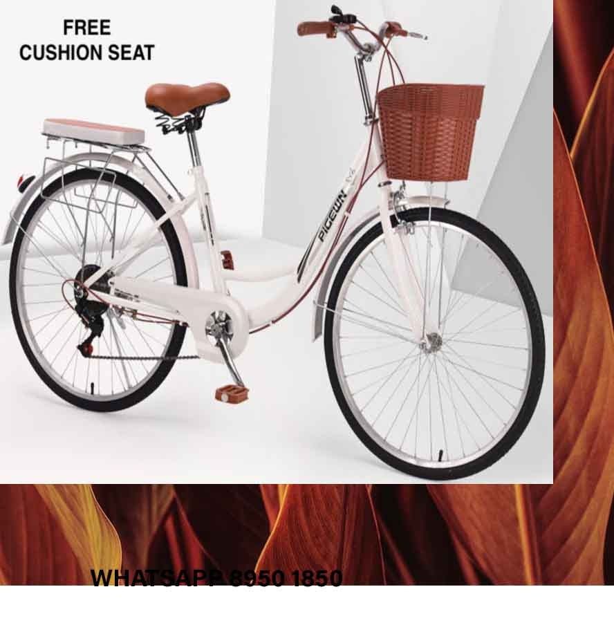 Vintage ladies bike with basket outlet