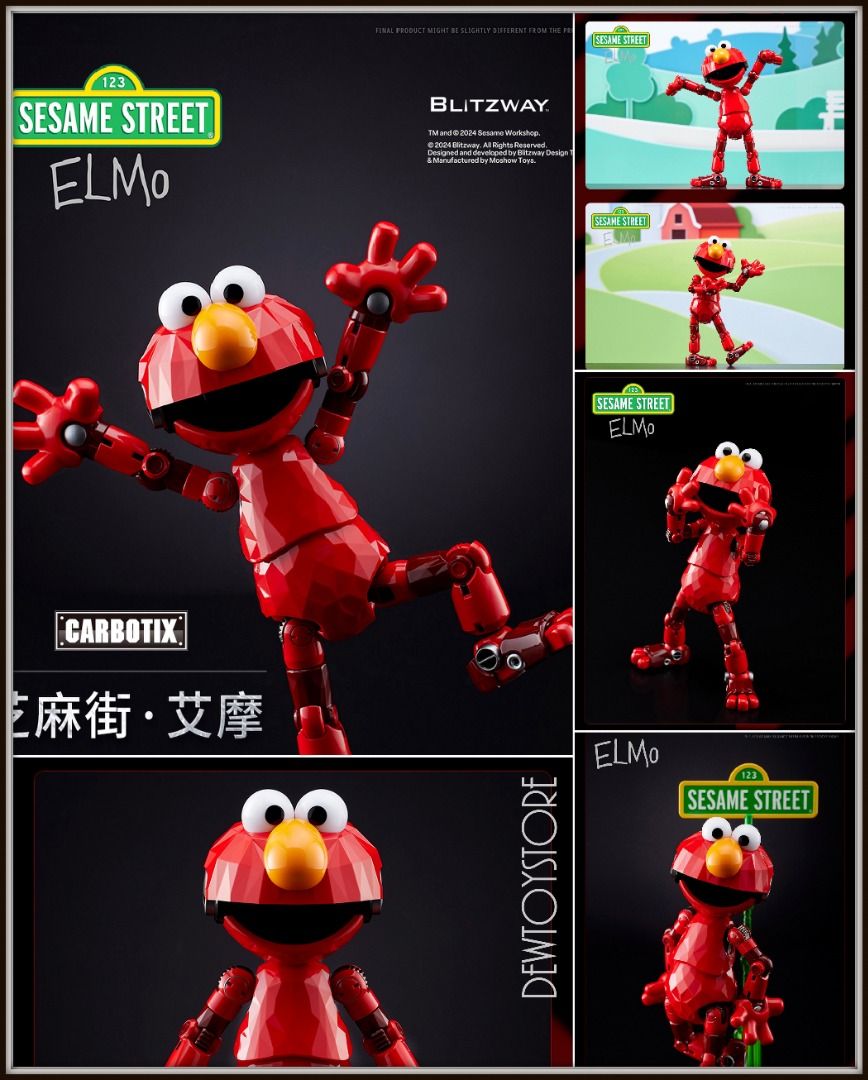 ＣＡＲＢＯＴＩＸ　ＥＬＭＯ Sesame Street - Elmo CARBOTIX Figure - Spec Fiction Shop